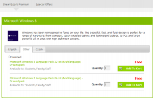 MSDNAA Windows 8 language packs